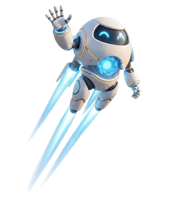 Robot mascot Tiny Faith